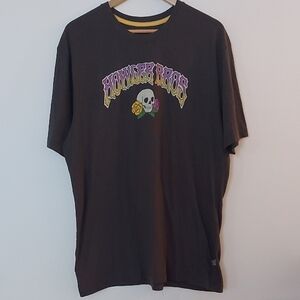 Howler Brothers Skull And Roses Branded  Charcoal Tshirt Size XL